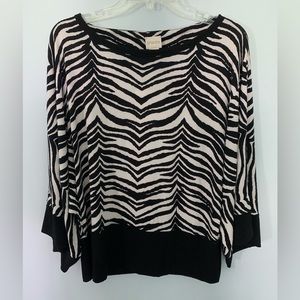 Chico’s Zebra Print Top